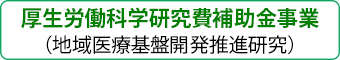 厚生労働科学研究費補助金事業（地域医療基盤開発推進研究）
